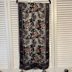 Vince Camuto Floral Silk Oblong Scarf Floral Print